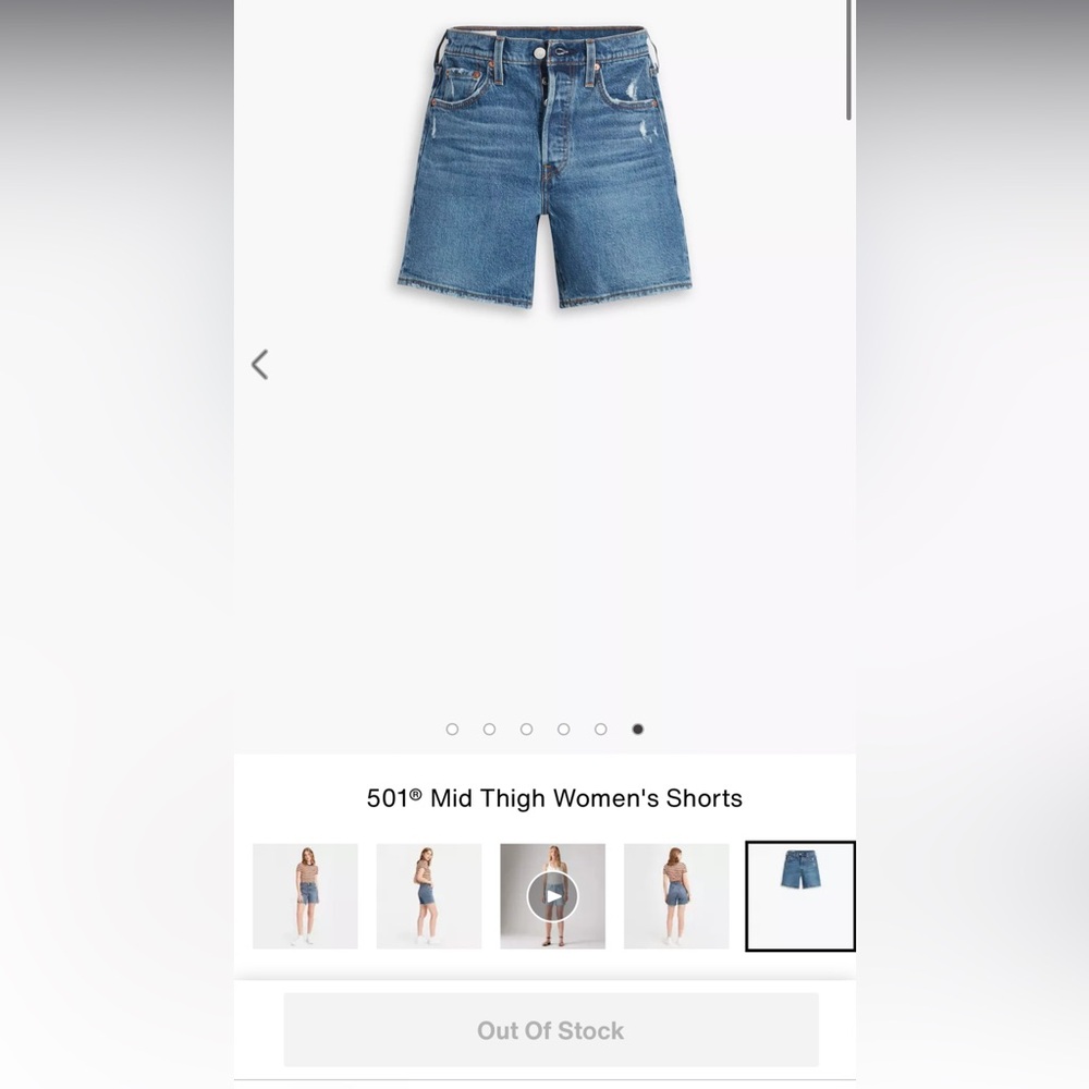Levi’s 501* Mid Thigh Women's Shorts